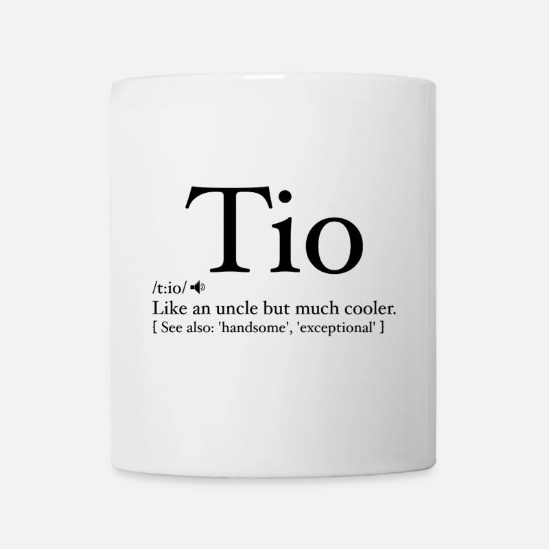 Tio Definition Lustiger Vatertag - Spanischer Onkel - Tasse - Weiß