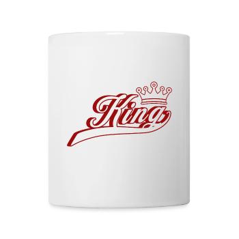 Couronne de couple Roi Reine - Mug blanc - blanc - Devant