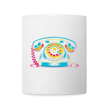 Retro Phone 80s - Mug - white - Front