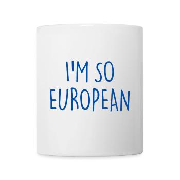 JE SUIS TELLEMENT EUROPÉEN - Mug blanc - blanc - Devant
