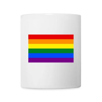 Pride Fahne, LGBTQ - Tasse - Weiß - Vorne