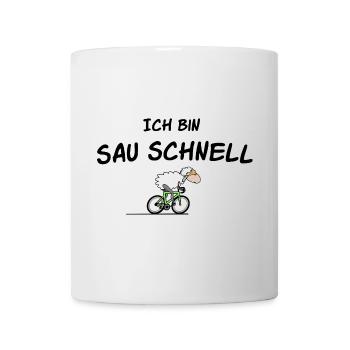 Radsport Schaf - Tasse - Weiß - Vorne
