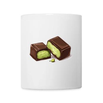 Dubaï Chocolat Pistaches Pistache Crème Chocolat - Mug blanc - blanc - Devant