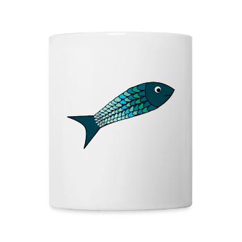 FISH. APRIL FOOL. HOLIDAY. SUMMER. HUMOR - Mug - white - Front