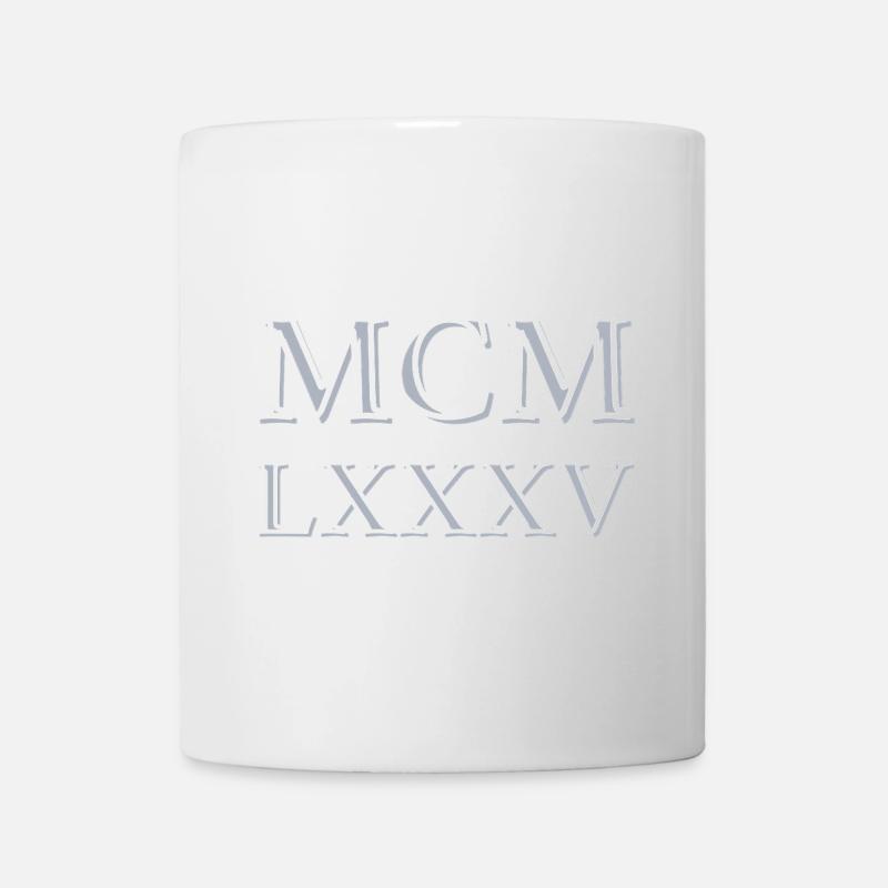 Roman numerals 1985 - MCMLXXXV - Mug - white
