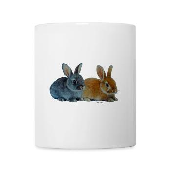 Bunnies - Easter - Mug - white - Front
