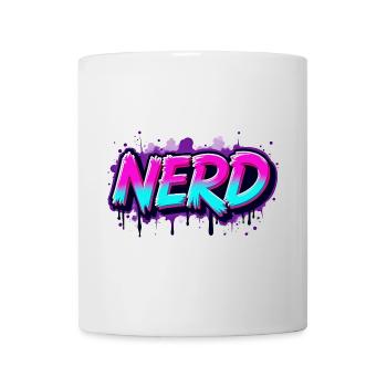 Nerd Néon Graffiti Étincelant - Mug blanc - blanc - Devant