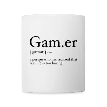 Gamer Definition for Video Game Fans - Mug - white - Front