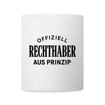 Offiziell Rechthaber - Tasse - Weiß - Vorne