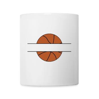 Badge de basket-ball - Mug blanc - blanc - Devant