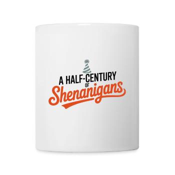 Half Century Shenanigans Party Hut Geburtstag - Tasse - Weiß - Vorne