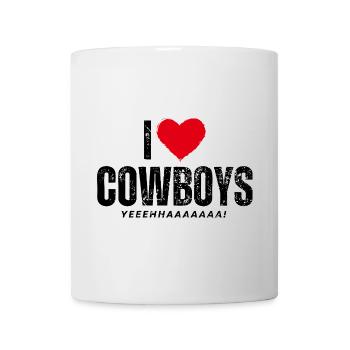 I LOVE COWBOYS! - Tasse - Weiß - Vorne