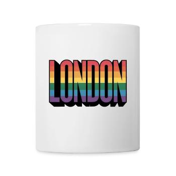 London - Cooles queeres Stadtlogo - Tasse - Weiß - Vorne