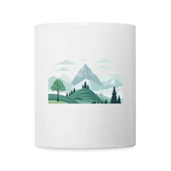 Gebirge - Tasse - Weiß - Vorne