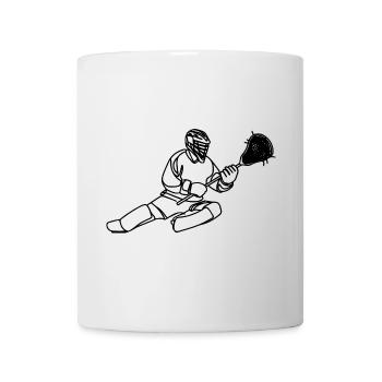 Lacrosse Goalie Graphics - Mug - white - Front