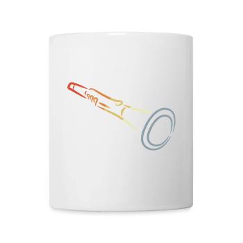 Klarinette Zeichnung - Tasse - Weiß - Vorne