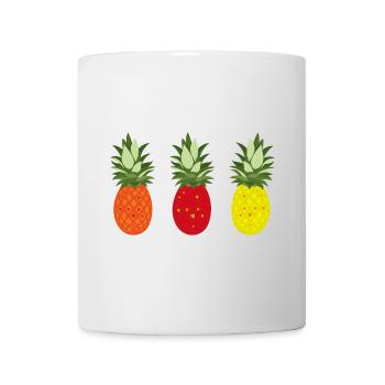 Motif d’ananas coloré pour l’été et les loisirs - Mug blanc - blanc - Devant