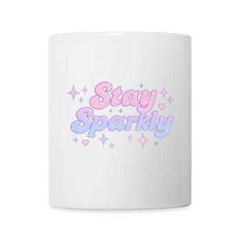 Restez scintillant / Design Y2K - Mug blanc - blanc - Devant