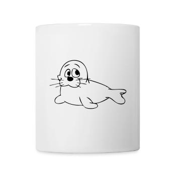 Seehund - Tasse - Weiß - Vorne