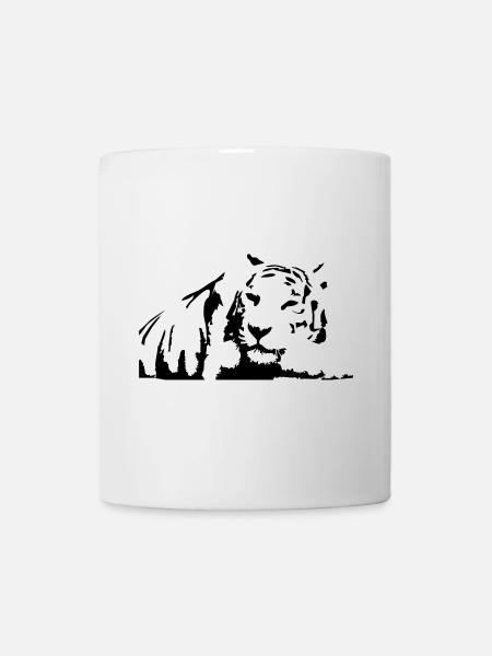 Tiger, White Tiger - Mug - white