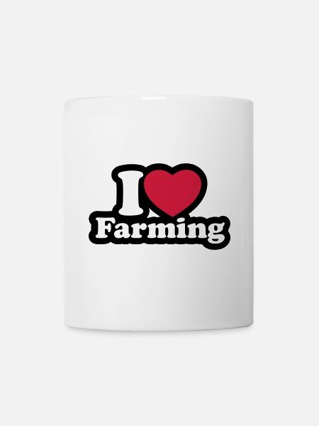 I love farming - Tasse - Weiß