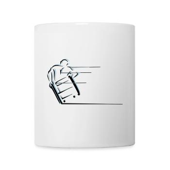 Fauteuil roulant sport vitesse - Mug blanc - blanc - Devant