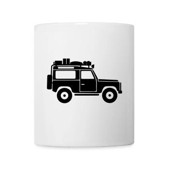 Defender D90 Roof Rack - Tasse - Weiß - Vorne
