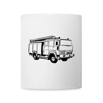 Freiwillige Feuerwehr , Feuerwehrauto , TLF(25) - Tasse - Weiß - Vorne