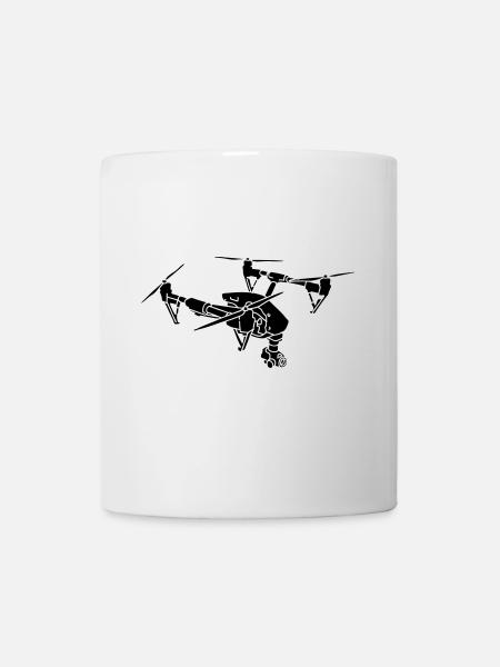 Drohne 2 - Tasse - Weiß
