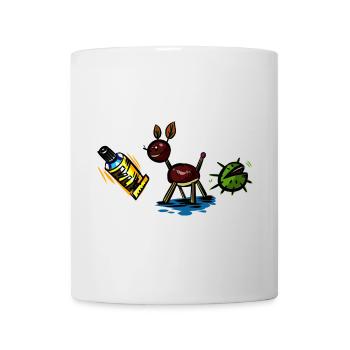 Herbst Kastanien Design - Tasse - Weiß - Vorne