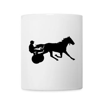 Horse racing - Mug blanc - blanc - Devant