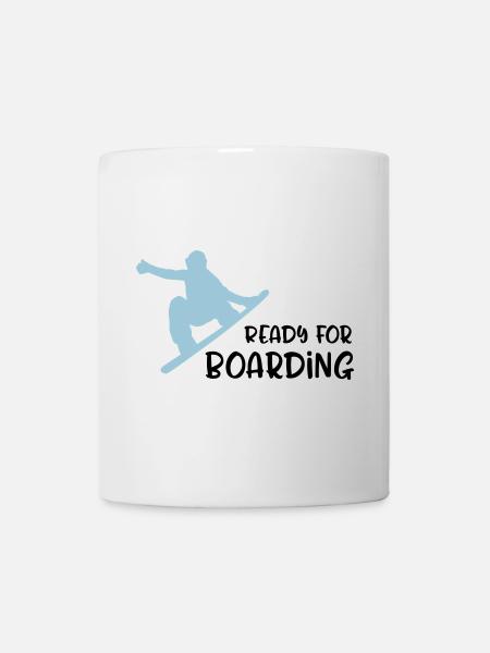 snowboard - Mug blanc - blanc