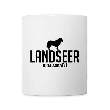 LANDSEER was sonst Hundespruch Wilsigns Hunde - Tasse - Weiß - Vorne