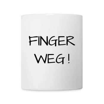 Finger weg! - Tasse - Weiß - Vorne