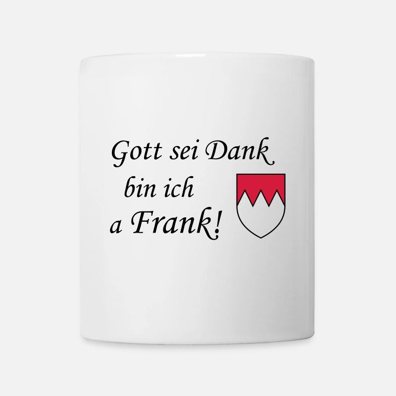 Gott sei dank Frank - Tasse - Weiß