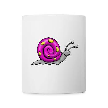 bande dessinée escargot - Mug blanc - blanc - Devant