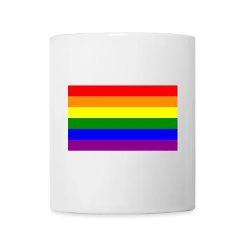 gay flag - Tasse - Weiß - Vorne