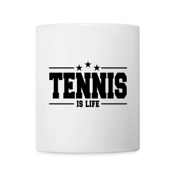 Tennis ist Leben 1 - Tasse - Weiß - Vorne