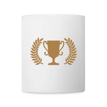 Pokal - Tasse - Weiß - Vorne
