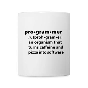 Programmer Wörterbuchdefinition - Tasse - Weiß - Vorne