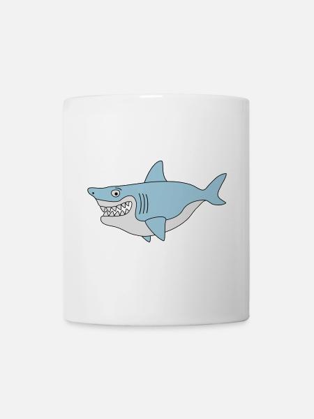 sourire de requin - Mug blanc - blanc