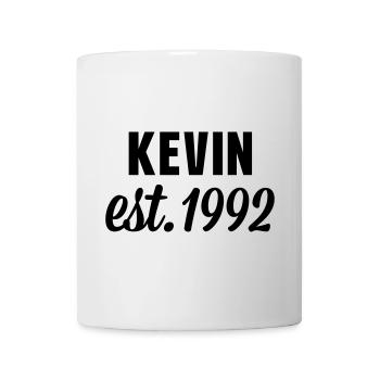 Kevin est 1992 - Tasse - Weiß - Vorne
