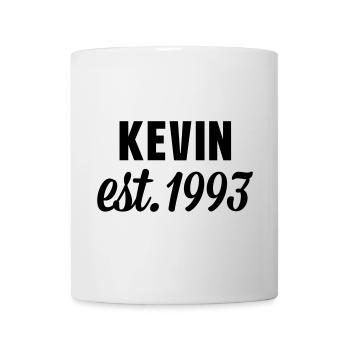 Kevin est 1993 - Tasse - Weiß - Vorne
