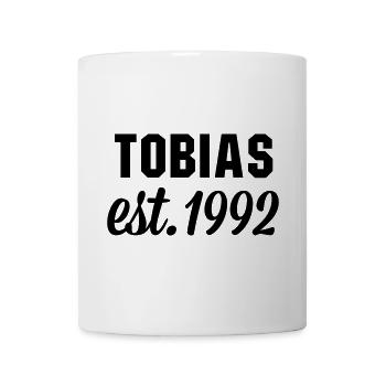 Tobias est 1992 - Tasse - Weiß - Vorne