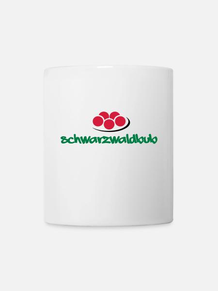 Schwarzwaldbub + Bollenhut - Tasse - Weiß