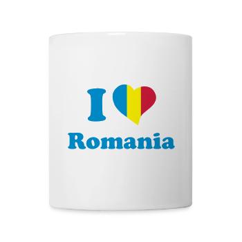 I love Romania - J'aime la Roumanie - Mug blanc - blanc - Devant