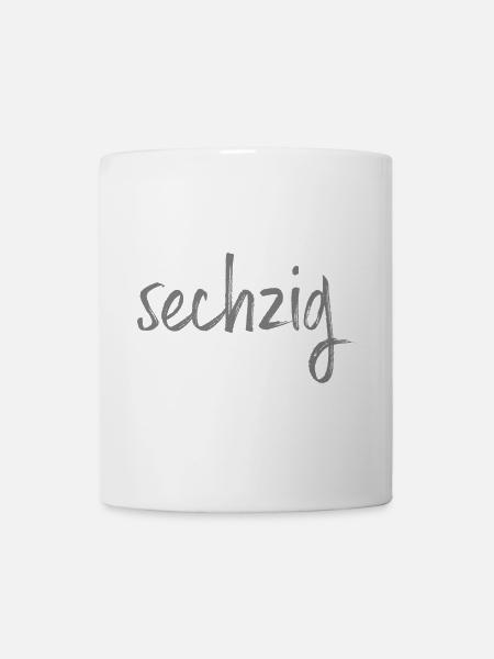 60 sechzig 60. Geburtstag Geschenk - Tasse - Weiß