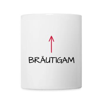 Bräutigam Junggesellenabschied Pfeil - Tasse - Weiß - Vorne