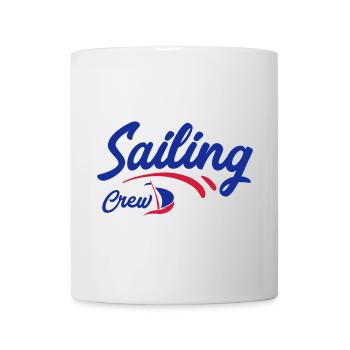 navigation à voile - Mug blanc - blanc - Devant