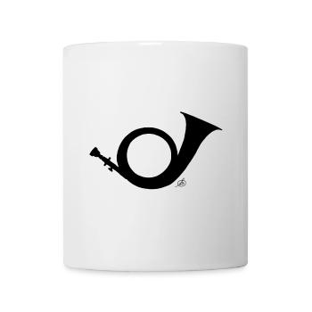 Hunting horn - Mug - white - Front